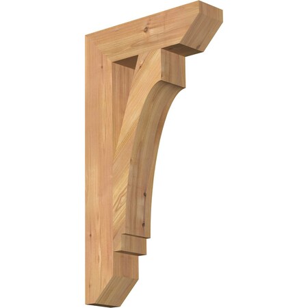 Ekena Millwork Imperial Slat Smooth Bracket, Western Red Cedar, 3 1/2"W x 14"D x 26"H BKT04X14X26IMP06SWR